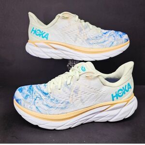 HOKA Women's Blue and White Running Shoes